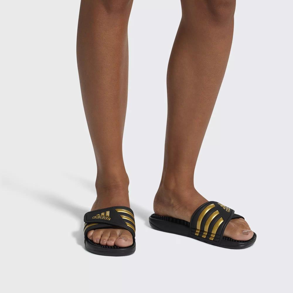 Adidas Adissage Sandalias Negros Para Mujer (MX-29150)